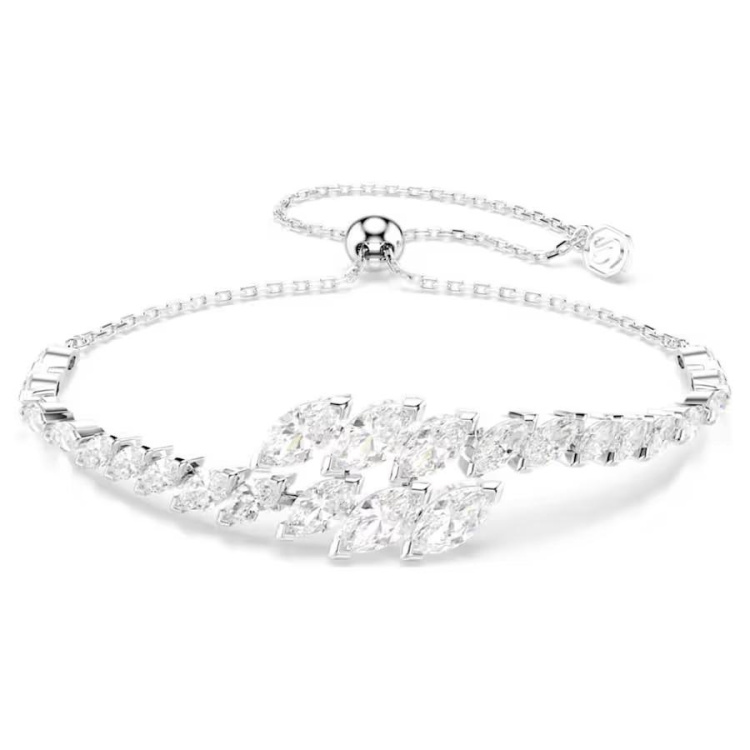 Mesmera set Set (3), Marquise cut, White, Rhodium plated